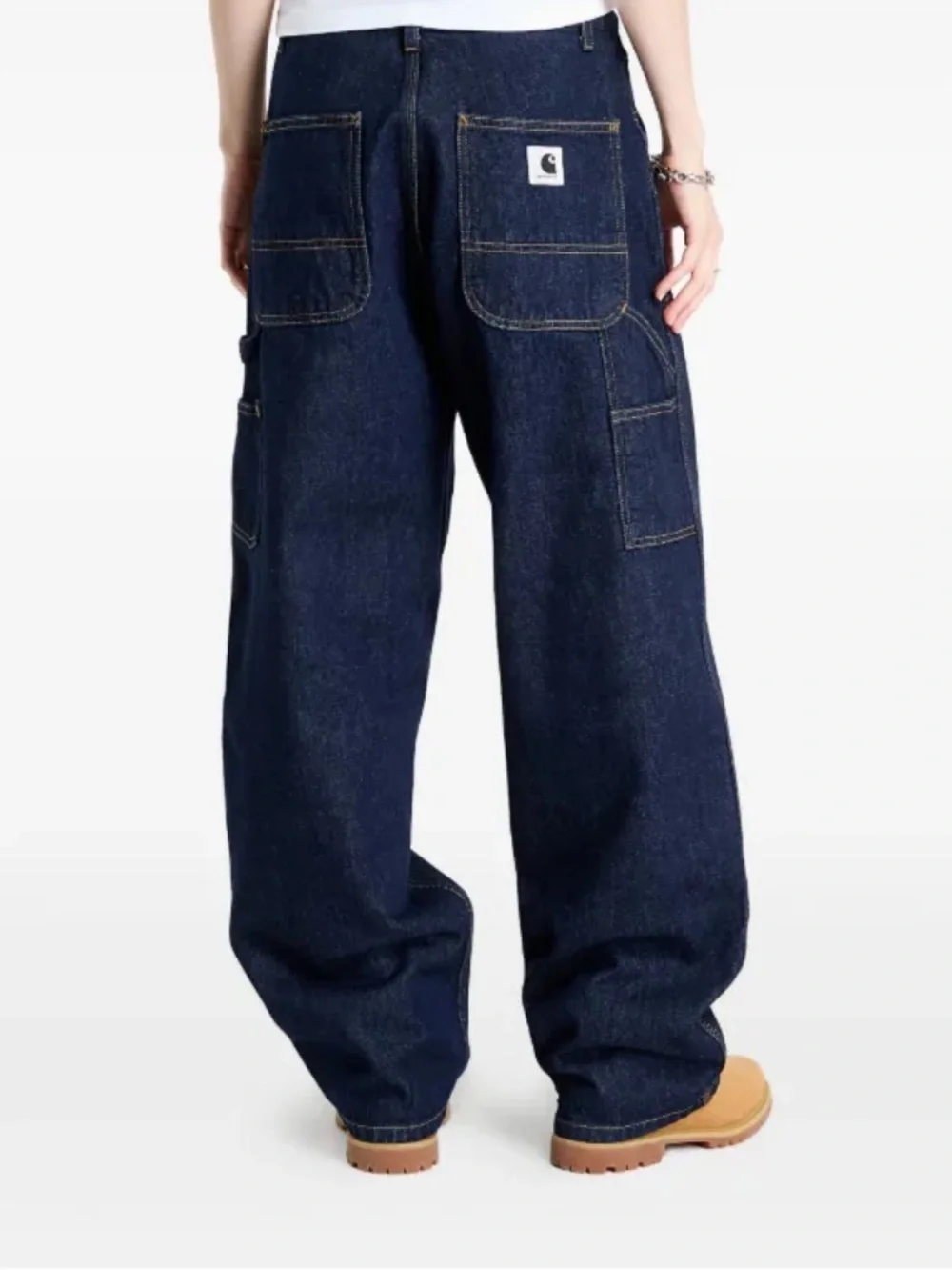 Carhartt WIP Brandon Jeans Women’s Small Medium Blue Baggy Wide Leg Denim
